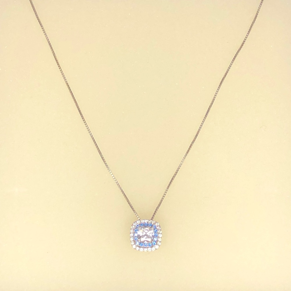 Sterling silver gemstone necklace